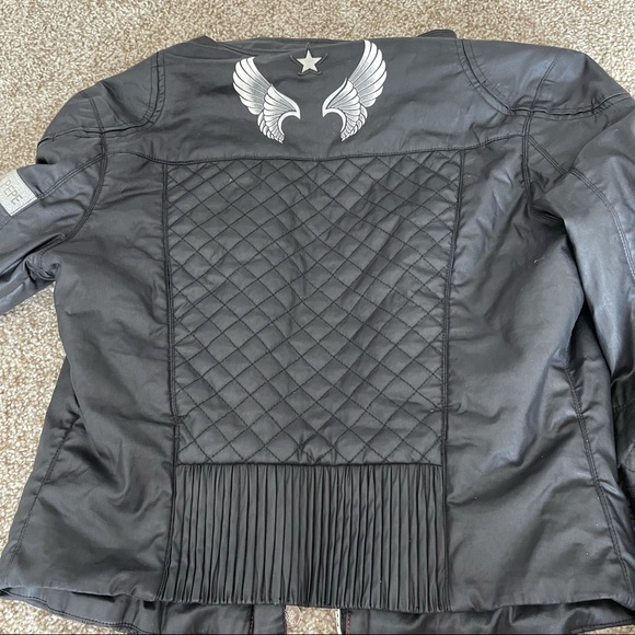 Patrizia Pepe Black Jacket Moto Style Biker Princess. Ideal Condition! Size 42! - Picture 9 of 10